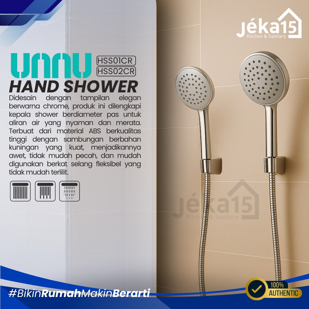 JEKA15 – Hand Shower Unnu HSS01CR & HSS02CR