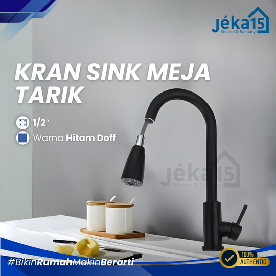 JEKA15 – Kran Sink Meja Fleksibel Tarik