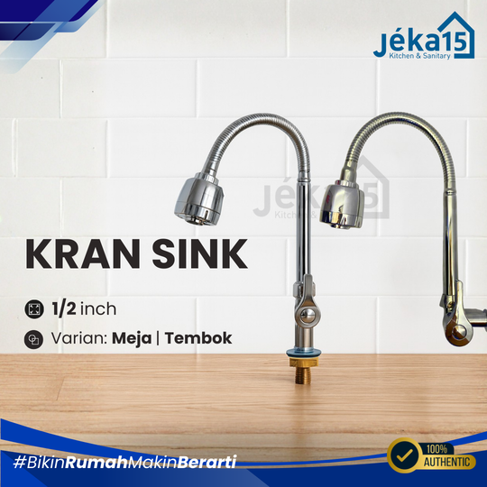JEKA15 – Kran Sink Fleksibel Meja | Tembok