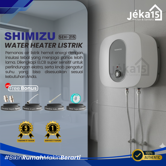 JEKA15 – Water Heater Listrik Shimizu SEH-215 15Liter