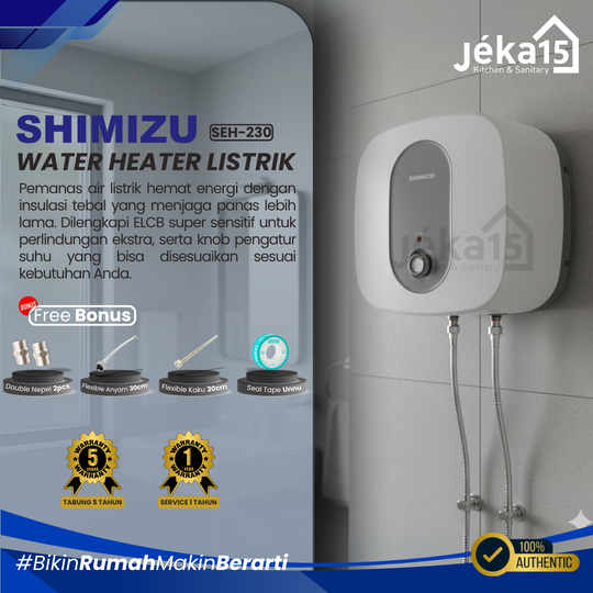 JEKA15 – Water Heater Listrik Shimizu SEH-230 30Liter