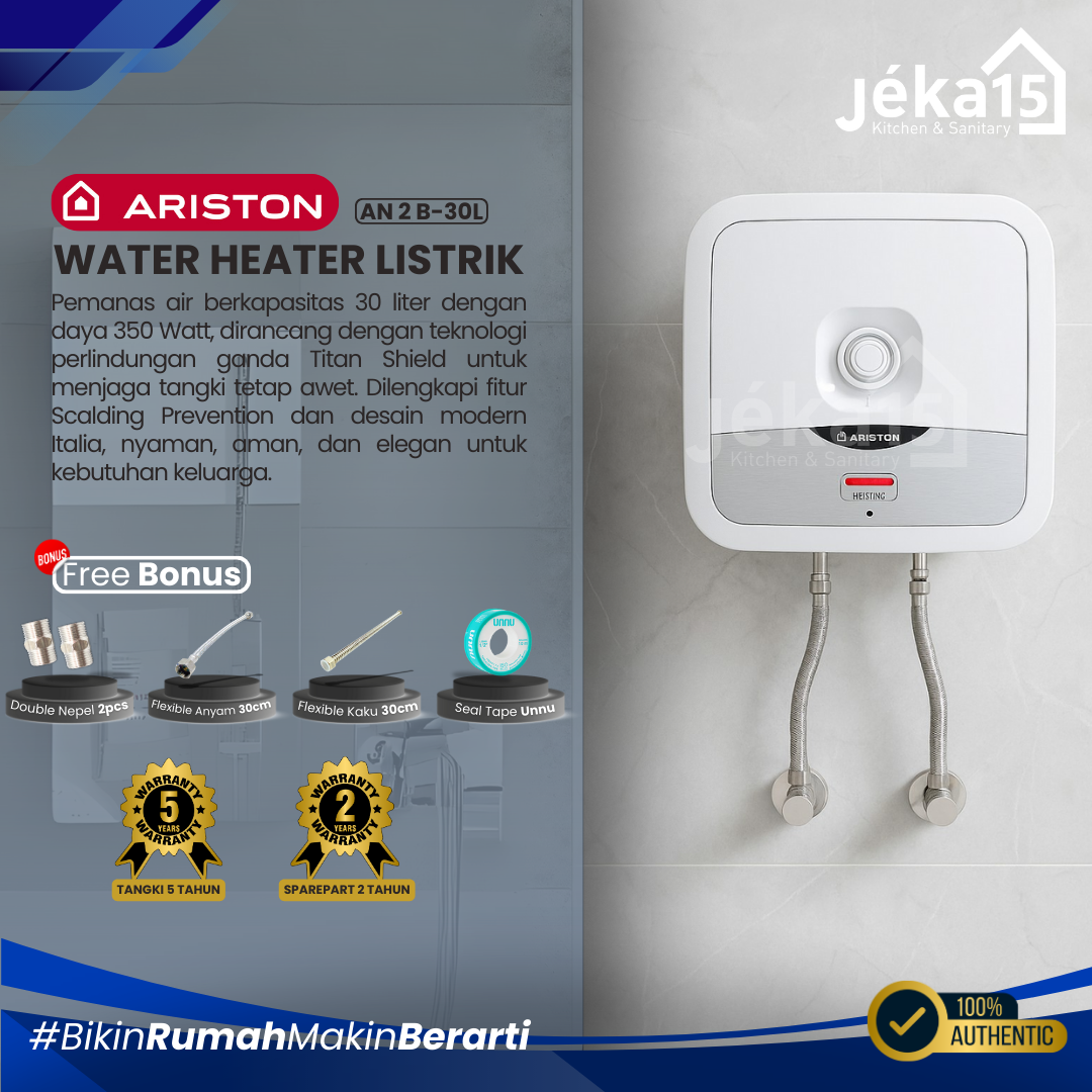 JEKA15 – Water Heater Listrik Ariston Andris AN2B 30L