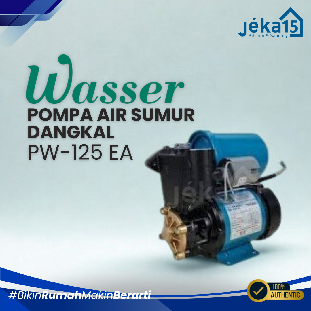 JEKA15 – Pompa Air Sumur Dangkal Otomatis Wasser PW-125EA