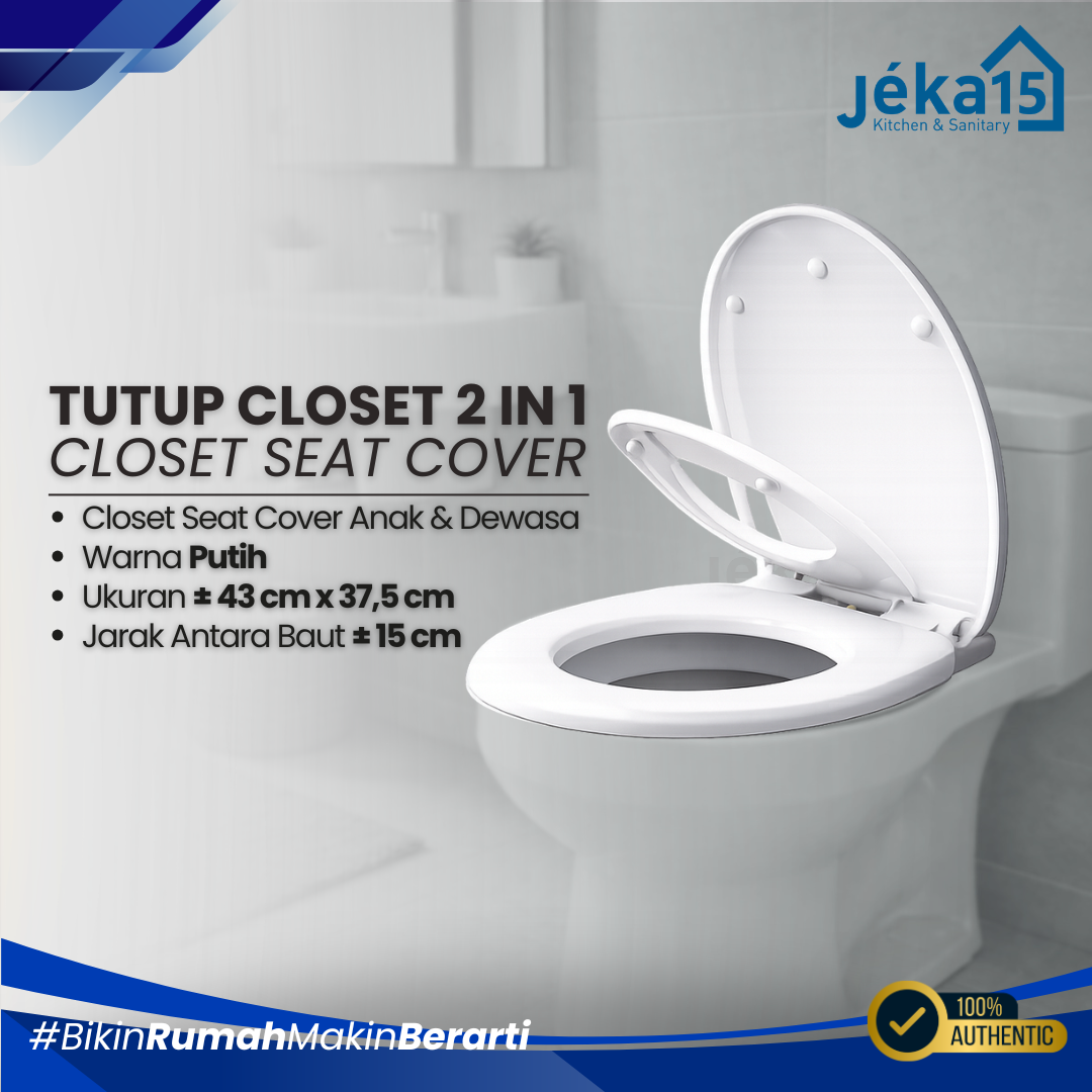 JEKA15 - Tutup Closet 2 in 1 | Toilet Seat Cover Anak & Dewasa