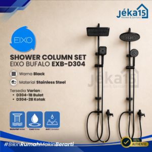 JEKA15 - Shower Column Set EIXO Bufalo EXB-D304 1B/2B Hitam