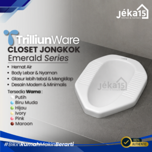JEKA15 - Closet Jongkok Trilliunware Emerald Series