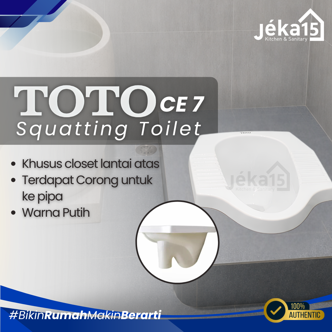 JEKA15 - Closet Jongkok TOTO CE6