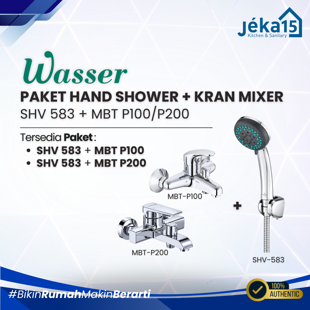 JEKA15 - Wasser Paket Hand Shower + Kran Mixer Panas Dingin