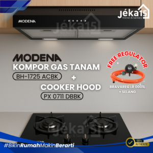 JEKA15 - Paket Kompor + Cooker Hood Modena BH 1725 ACBK