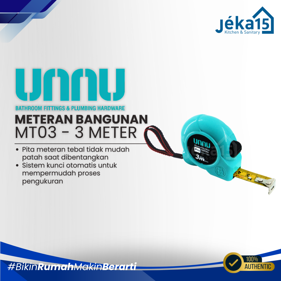 JEKA15 - Meteran Bangunan UNNU MT03 3 Meter