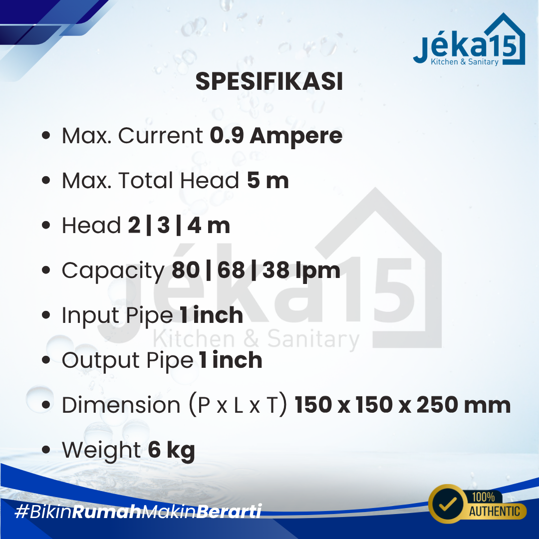 JEKA15 - Pompa Celup Submersible Sewage Pump Wasser SWP-100EA/E - Image 7